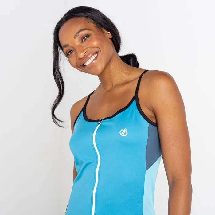 Dare 2b Cycling Jerseys Regale II Recycled Lightweight Vest Capri Blue Crystal Seas 8211 Women