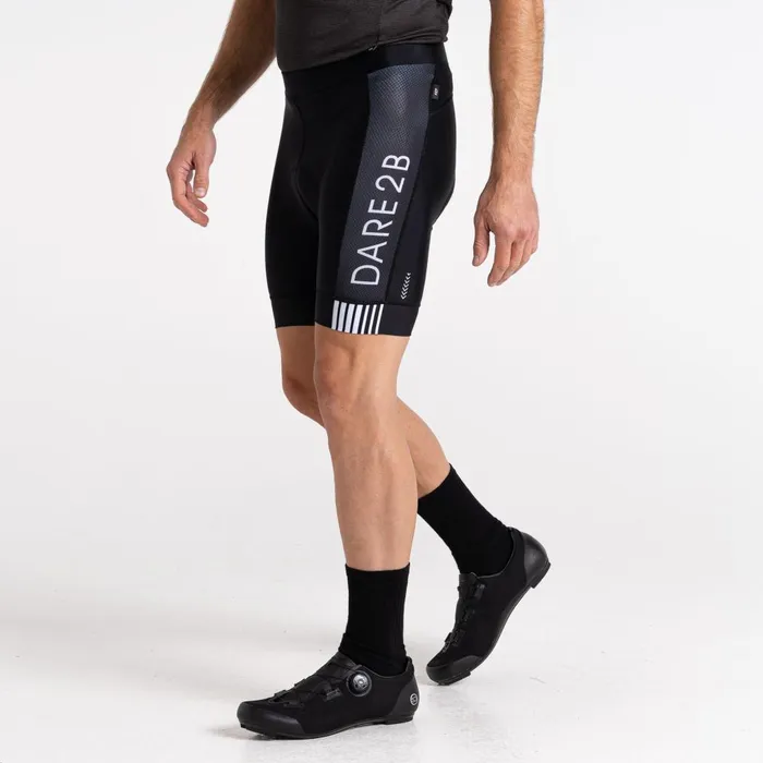 Dare 2b Cycling Shorts AEP Virtuosity Reflective Cycling Shorts Black White 8211 Men