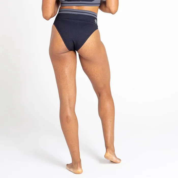 Dare 2b Don039t Sweat It Recycled Bikini Bottoms Black Charcoal Grey 8211 Women