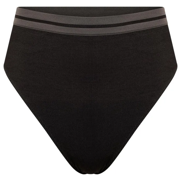 Dare 2b Don039t Sweat It Recycled Bikini Bottoms Black Charcoal Grey 8211 Women