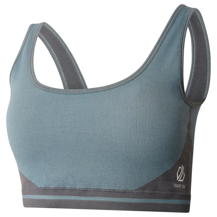 Dare 2b Don039t Sweat It Recycled Bikini Top Bluestone Orin Grey 8211 Women