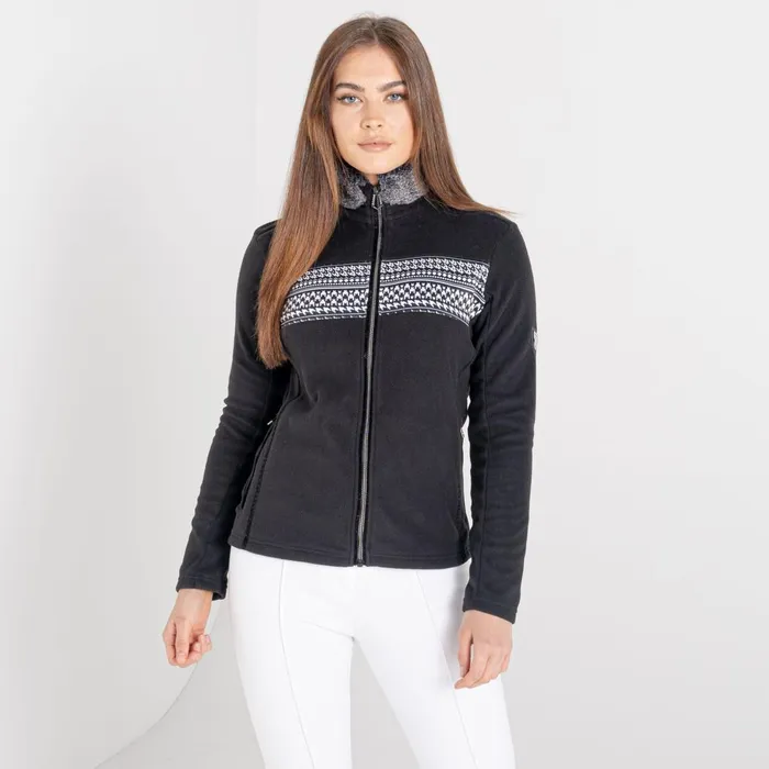 Dare 2b Fleece Engross Faux Fur Trim Sweater Black 8211 Women