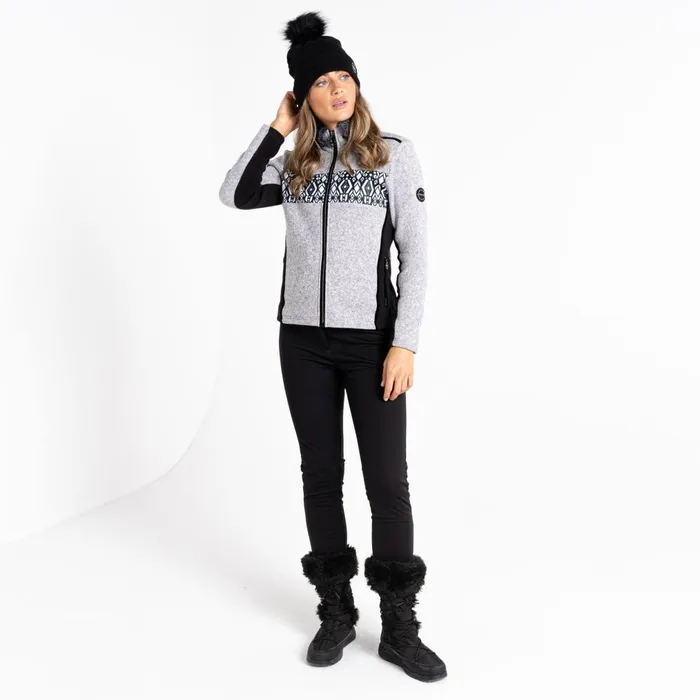 Dare 2b Fleece Engross II Full Zip Sweater Mid Grey Marl 8211 Women