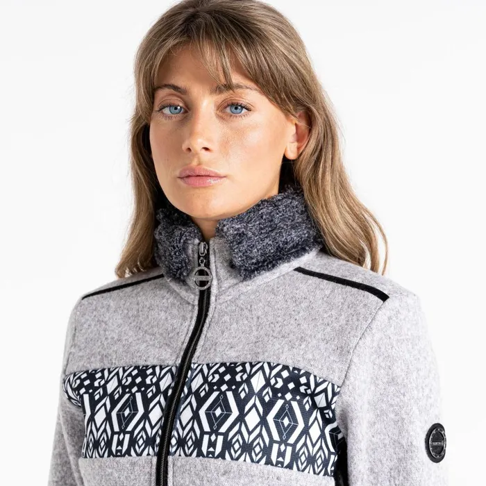 Dare 2b Fleece Engross II Full Zip Sweater Mid Grey Marl 8211 Women