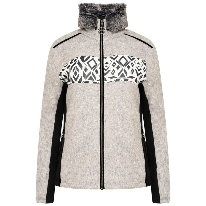 Dare 2b Fleece Engross II Full Zip Sweater Mid Grey Marl 8211 Women