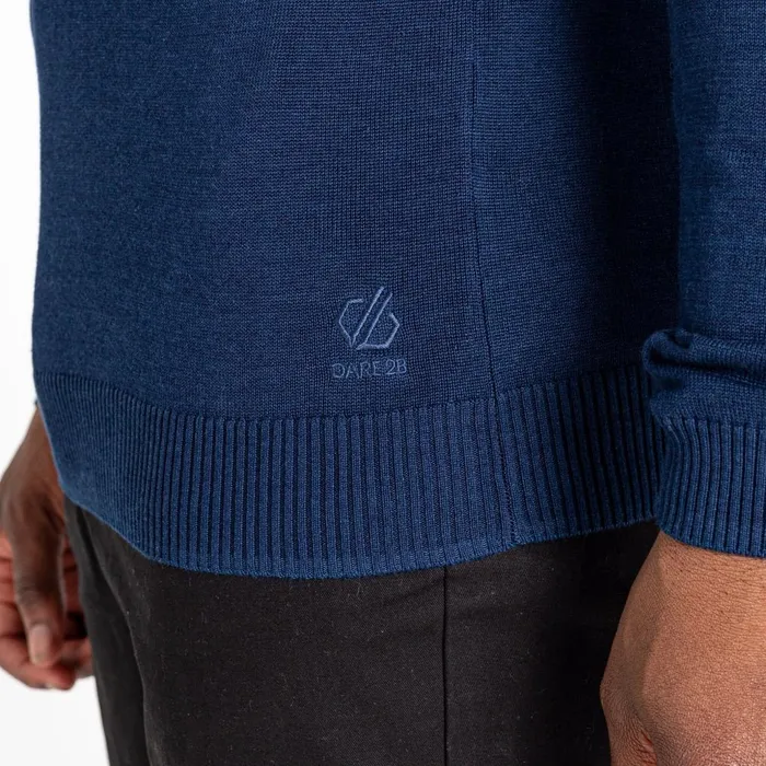 Dare 2b Fleece Unite Us Half Zip Knit Sweater Nightfall Navy 8211 Men