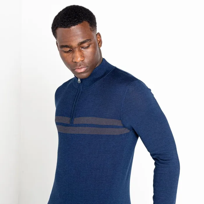 Dare 2b Fleece Unite Us Half Zip Knit Sweater Nightfall Navy 8211 Men