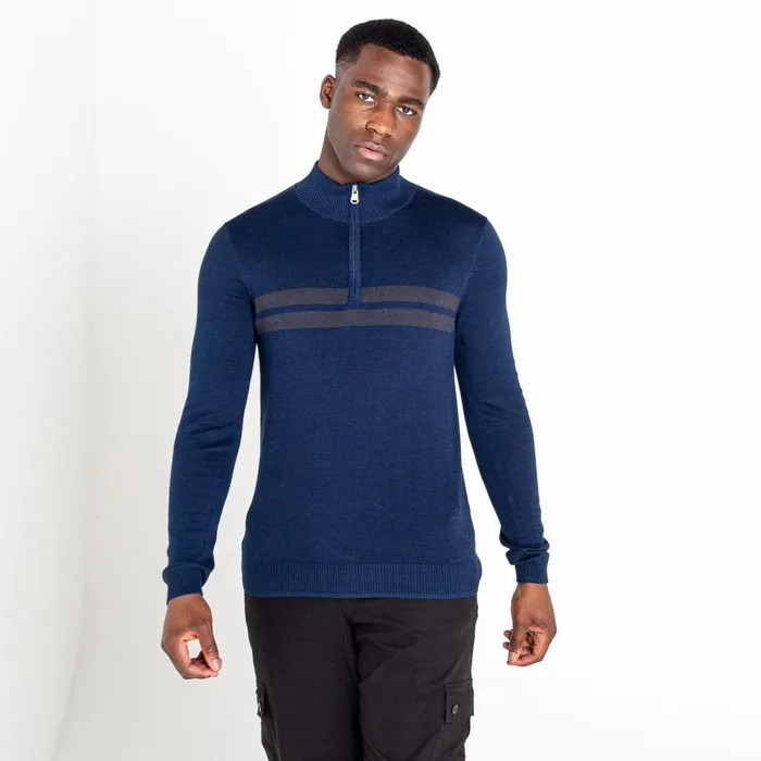 Dare 2b Fleece Unite Us Half Zip Knit Sweater Nightfall Navy 8211 Men