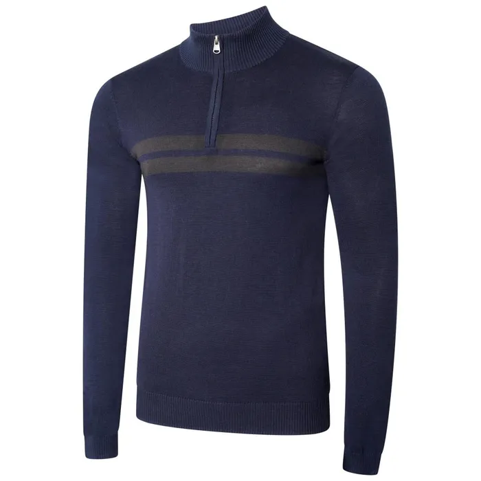 Dare 2b Fleece Unite Us Half Zip Knit Sweater Nightfall Navy 8211 Men