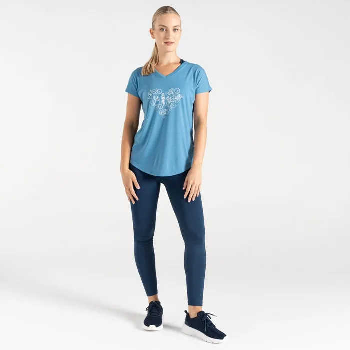 Dare 2b Graphic TShirts Calm TShirt Niagara Blue 8211 Women