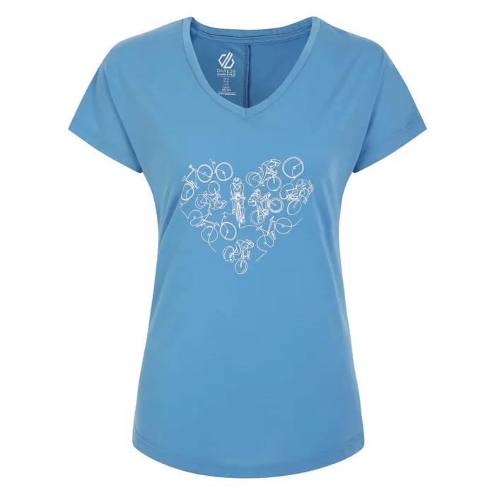 Dare 2b Graphic TShirts Calm TShirt Niagara Blue 8211 Women