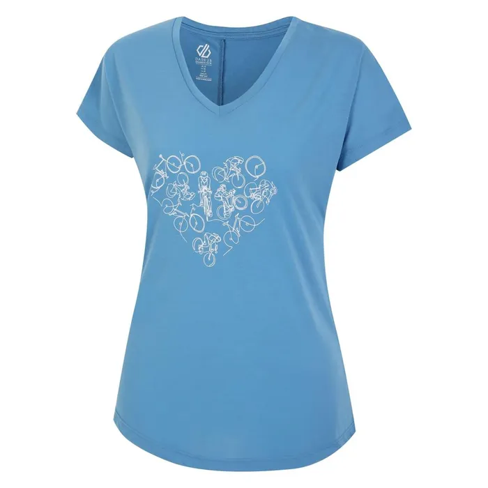 Dare 2b Graphic TShirts Calm TShirt Niagara Blue 8211 Women