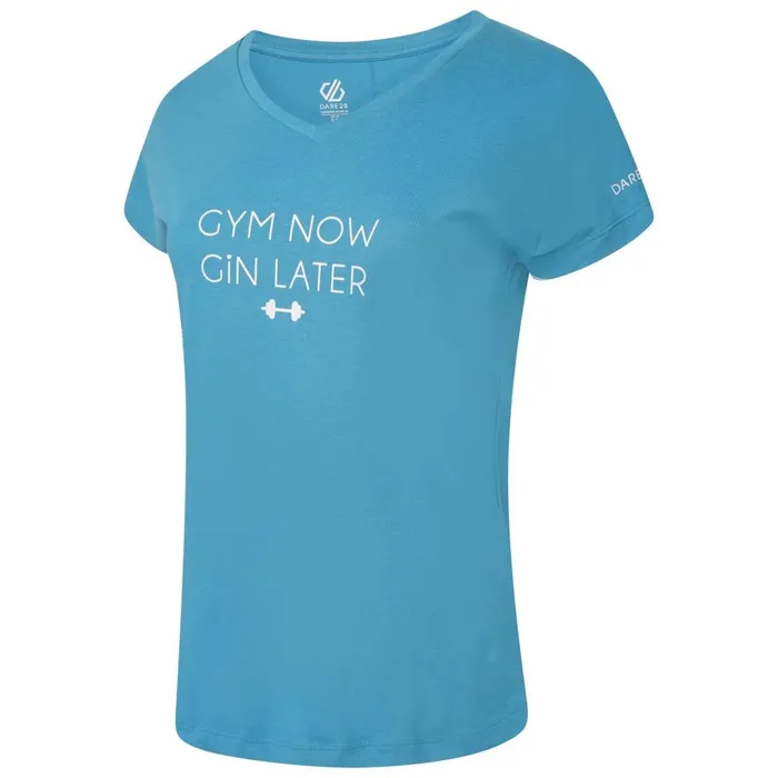 Dare 2b Graphic TShirts Moments Graphic Tee Capri Blue 8211 Women