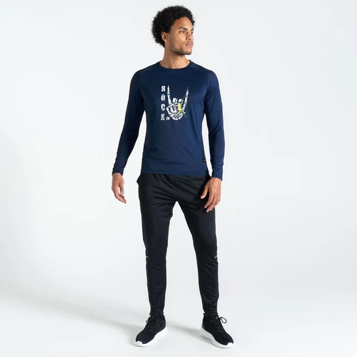 Dare 2b Graphic TShirts Tech Long Sleeved TShirt Moonlight Denim 8211 Men