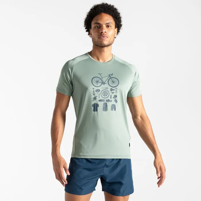 Dare 2b Graphic TShirts Tech TShirt Lilypad Green 8211 Men