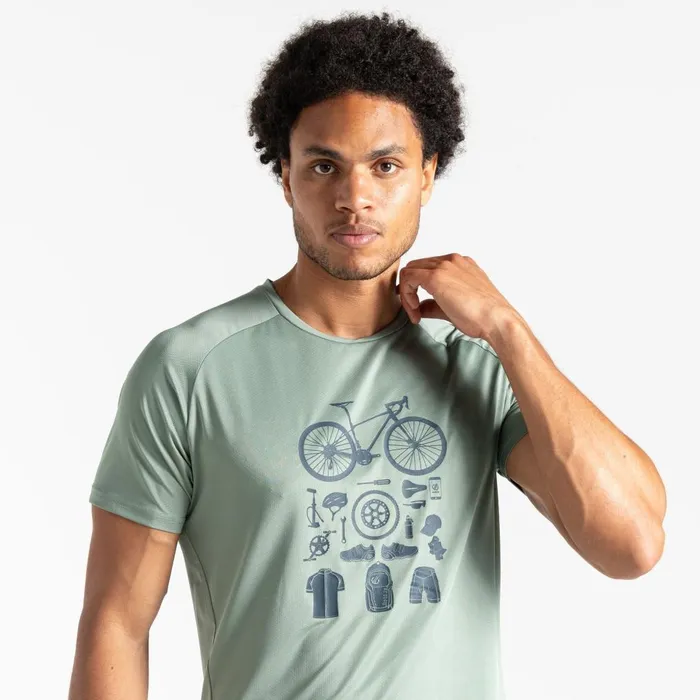 Dare 2b Graphic TShirts Tech TShirt Lilypad Green 8211 Men