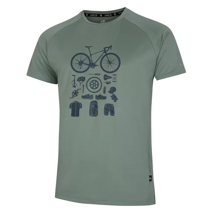 Dare 2b Graphic TShirts Tech TShirt Lilypad Green 8211 Men