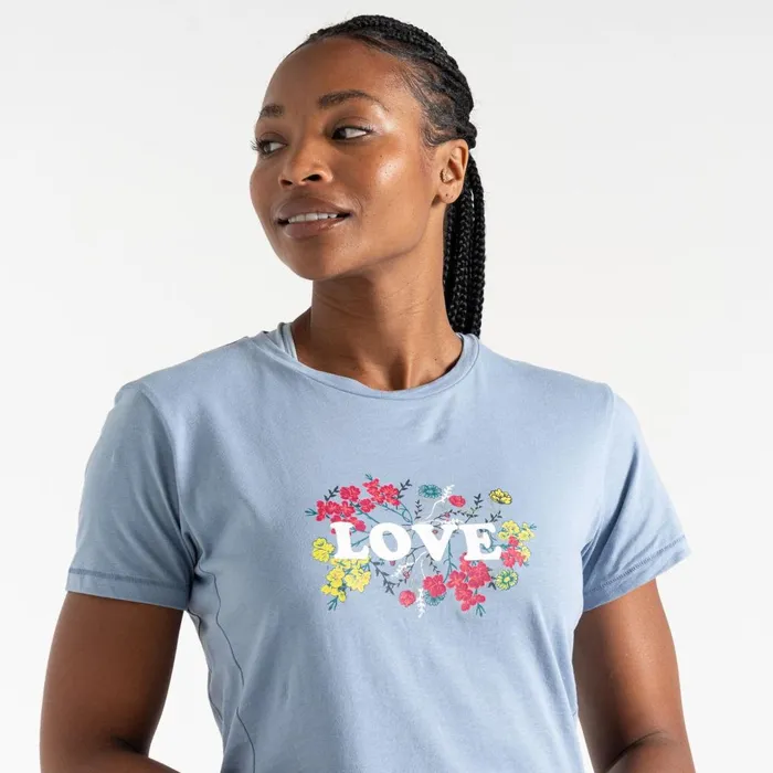 Dare 2b Graphic TShirts Tranquility II TShirt Rainwashed Blue 8211 Women