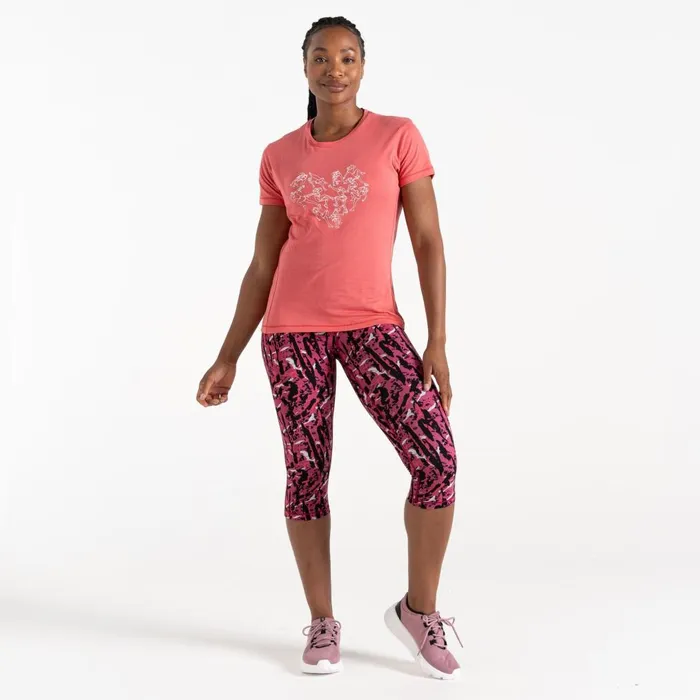 Dare 2b Graphic TShirts Tranquility II TShirt Sorbet Pink 8211 Women