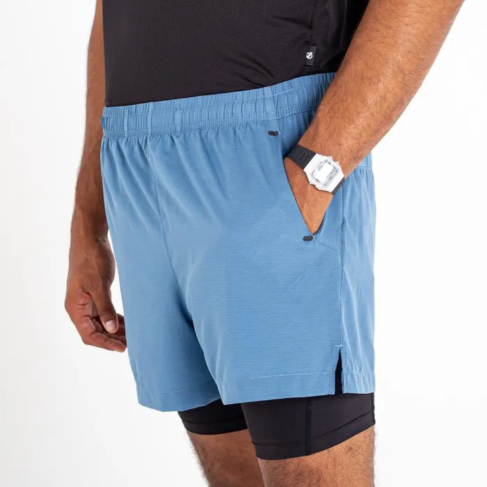 Dare 2b Gym Shorts Recreate II 2in1 Shorts Stellar Blue 8211 Men