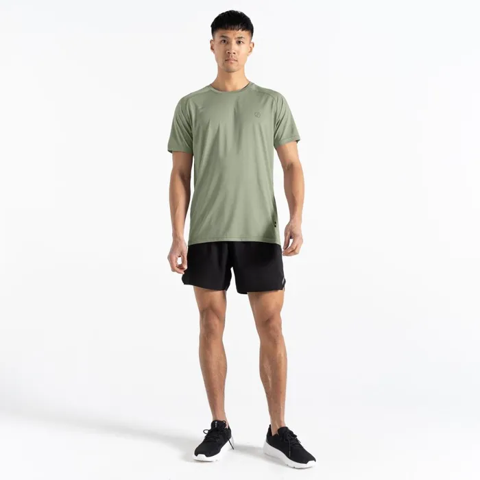 Dare 2b Gym Tops Accelerate Fitness TShirt Oil Green Marl 8211 Men