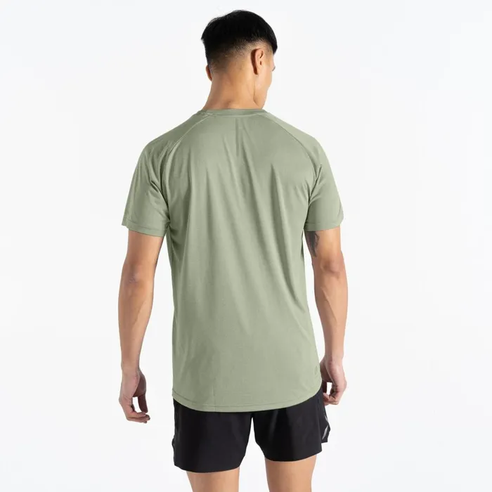 Dare 2b Gym Tops Accelerate Fitness TShirt Oil Green Marl 8211 Men