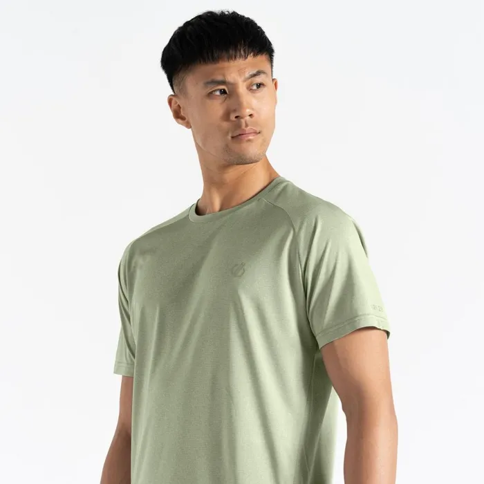 Dare 2b Gym Tops Accelerate Fitness TShirt Oil Green Marl 8211 Men