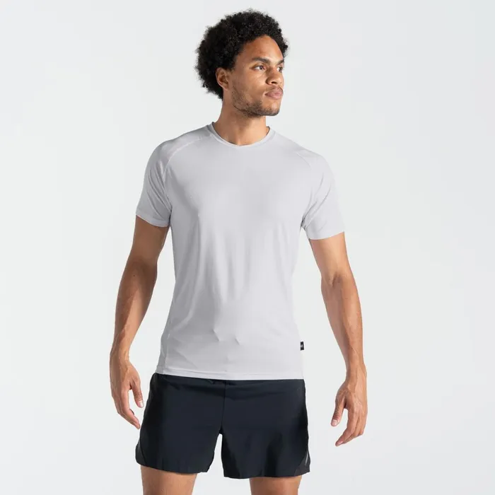 Dare 2b Gym Tops Accelerate Fitness TShirt White 8211 Men