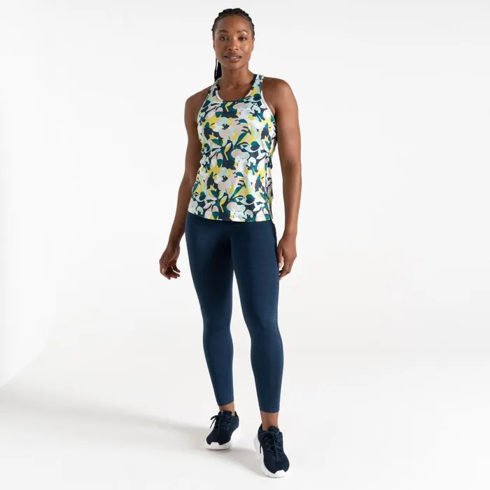 Dare 2b Gym Tops Bolt Vest Moonlight Denim Petal Print 8211 Women