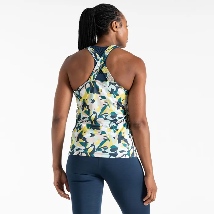 Dare 2b Gym Tops Bolt Vest Moonlight Denim Petal Print 8211 Women