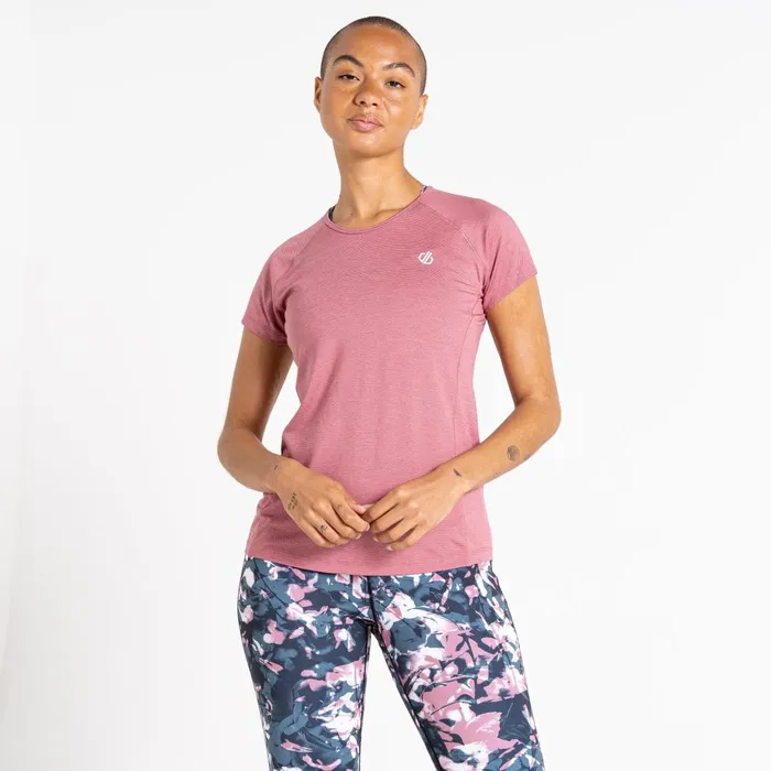 Dare 2b Gym Tops Corral Lightweight TShirt Mesa Rose Marl 8211 Women