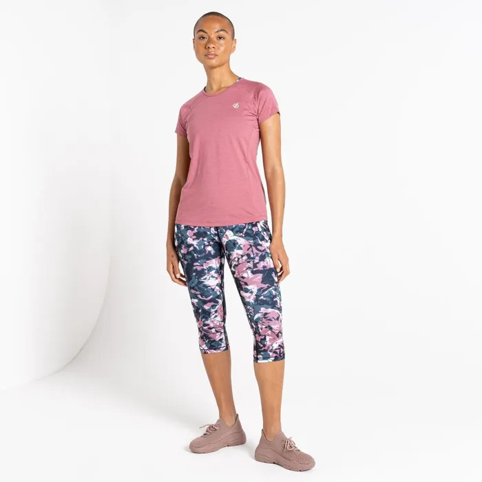 Dare 2b Gym Tops Corral Lightweight TShirt Mesa Rose Marl 8211 Women