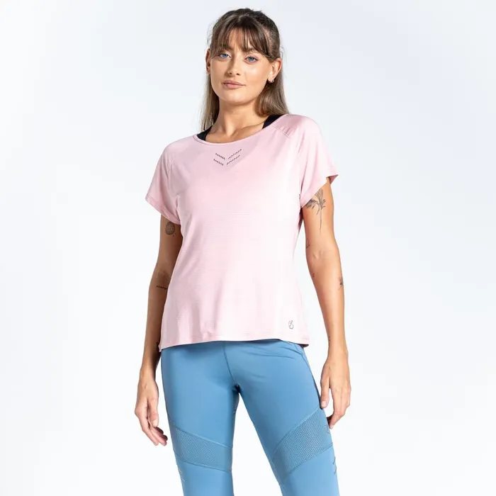 Dare 2b Gym Tops Crystallize Active Tee Powder Pink 8211 Women