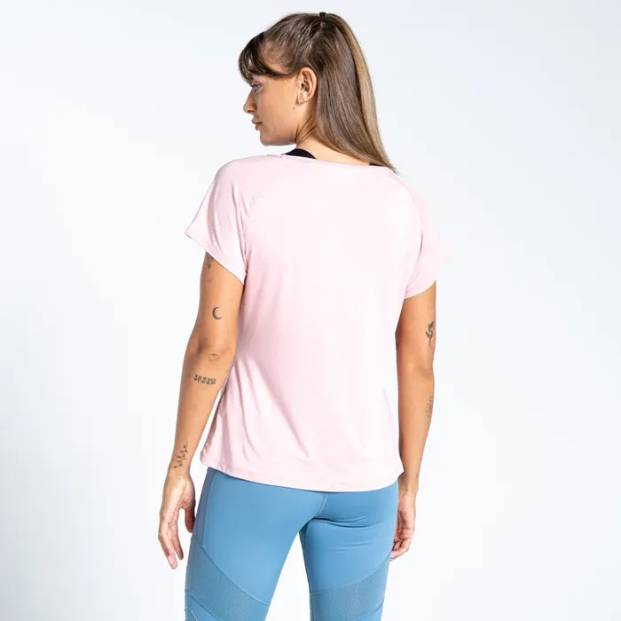 Dare 2b Gym Tops Crystallize Active Tee Powder Pink 8211 Women