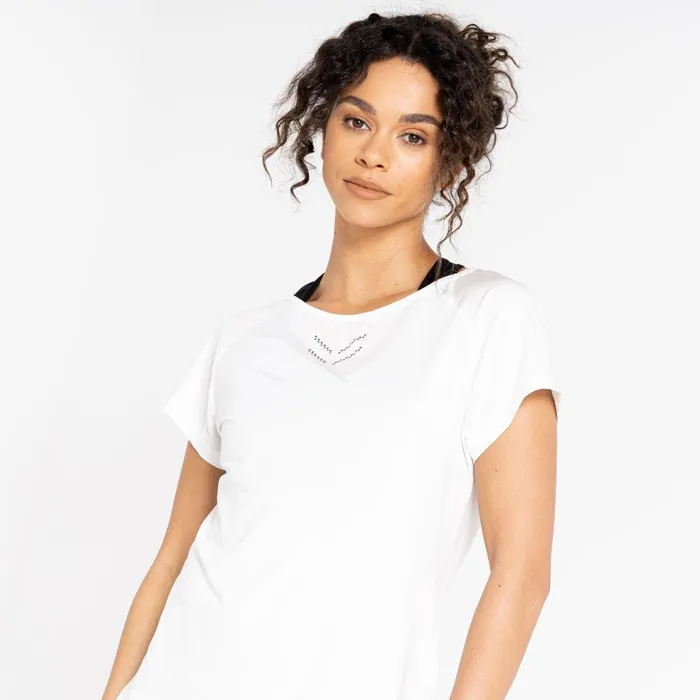 Dare 2b Gym Tops Crystallize Active Tee White 8211 Women