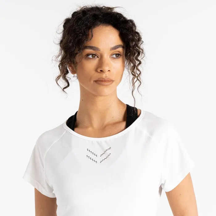 Dare 2b Gym Tops Crystallize Active Tee White 8211 Women