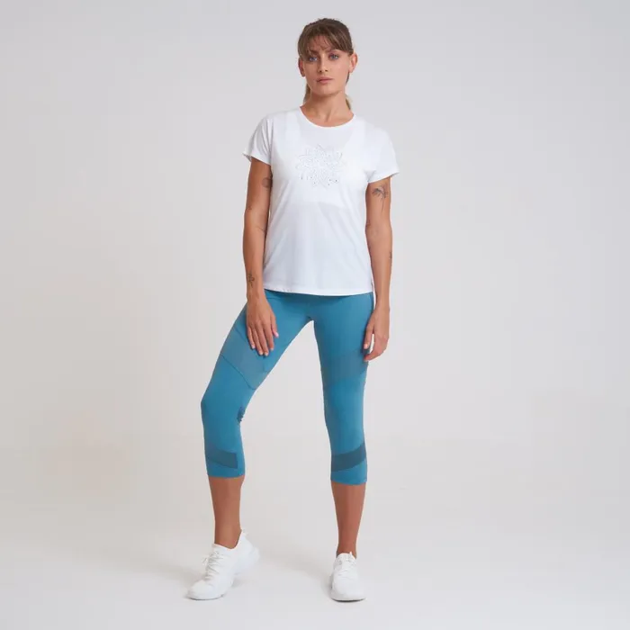 Dare 2b Gym Tops Crystallize Graphic Tee White 8211 Women