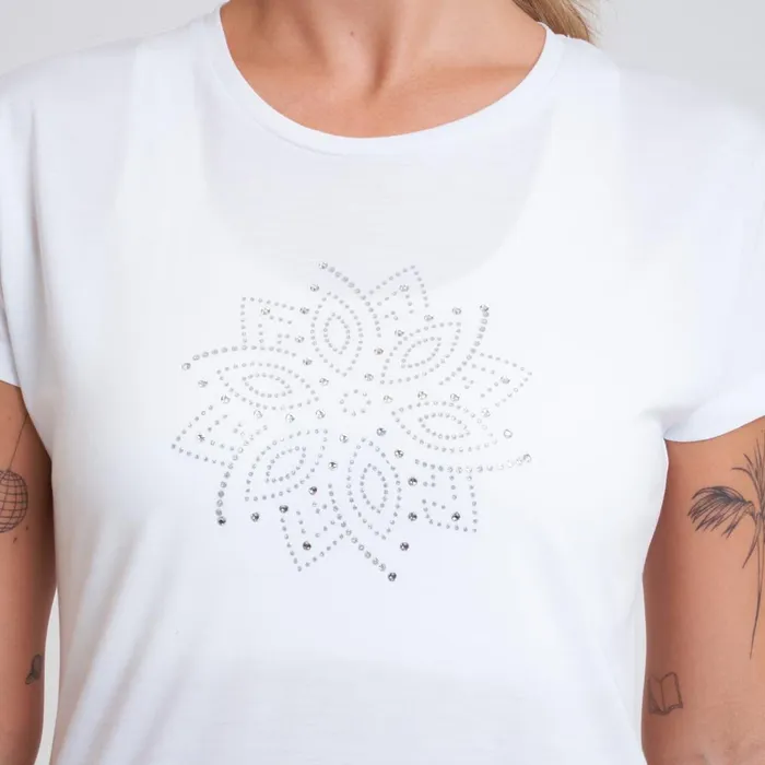 Dare 2b Gym Tops Crystallize Graphic Tee White 8211 Women
