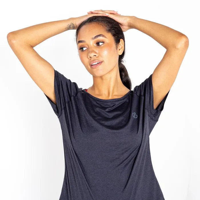 Dare 2b Gym Tops Deftly Workout Tee Black Marl 8211 Women