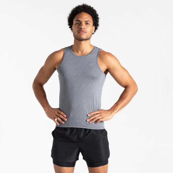 Dare 2b Gym Tops Dignant Fitness Vest Charcoal Grey Marl 8211 Men