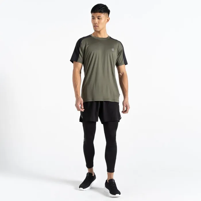 Dare 2b Gym Tops Discernible III Tshirt Lichen Green Black 8211 Men