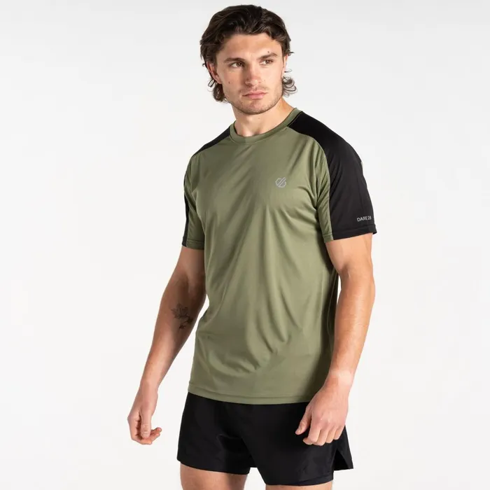Dare 2b Gym Tops Discernible III Tshirt Olivine Green Black 8211 Men