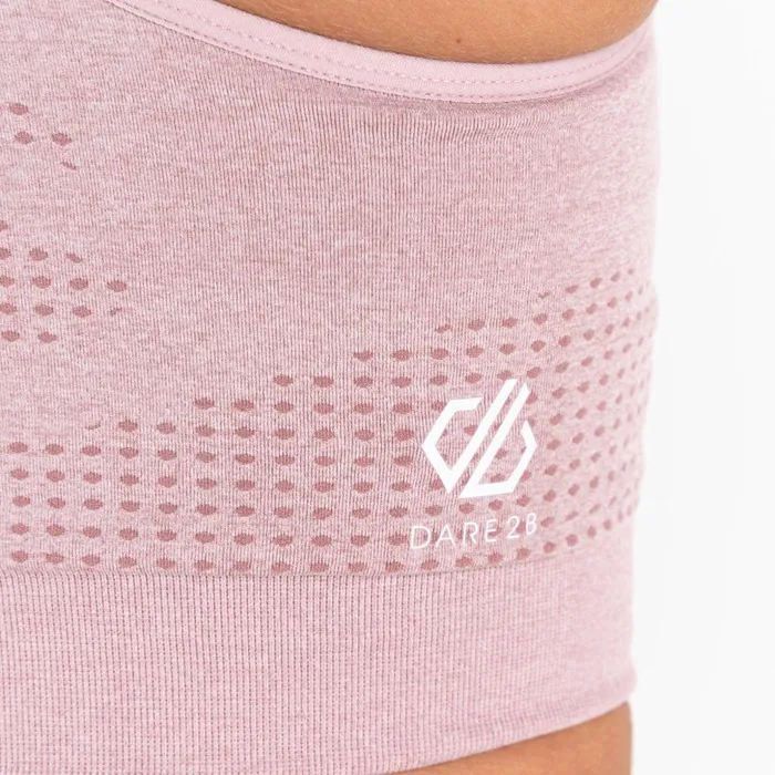 Dare 2b Gym Tops Don039t Sweat It II Sports Bra Dusky Rose Marl 8211 Women