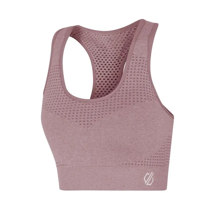 Dare 2b Gym Tops Don039t Sweat It II Sports Bra Dusky Rose Marl 8211 Women