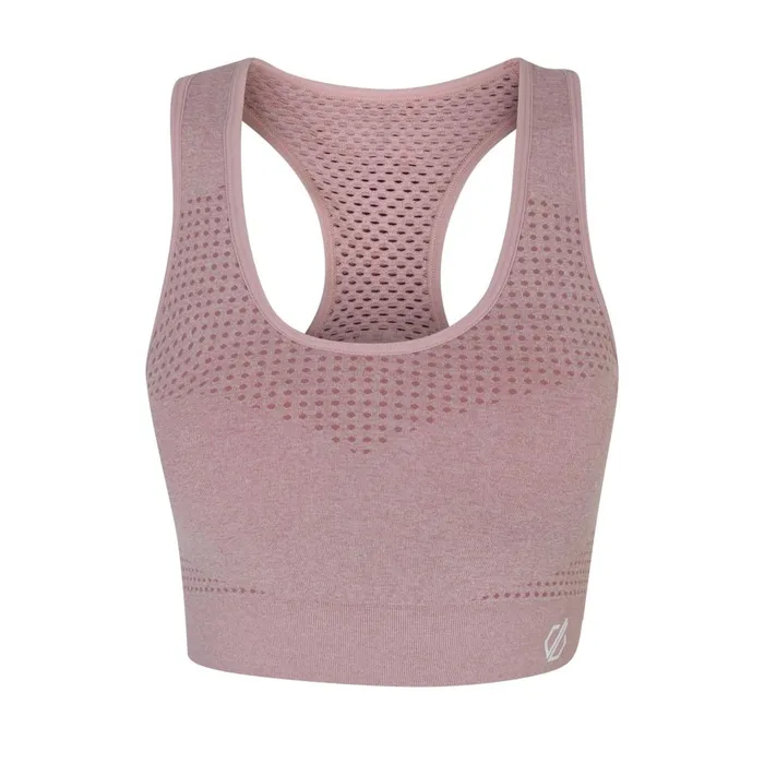Dare 2b Gym Tops Don039t Sweat It II Sports Bra Dusky Rose Marl 8211 Women