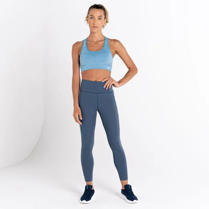 Dare 2b Gym Tops Don039t Sweat It II Sports Bra Niagara Blue Marl 8211 Women