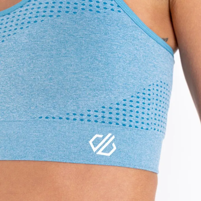 Dare 2b Gym Tops Don039t Sweat It II Sports Bra Niagara Blue Marl 8211 Women
