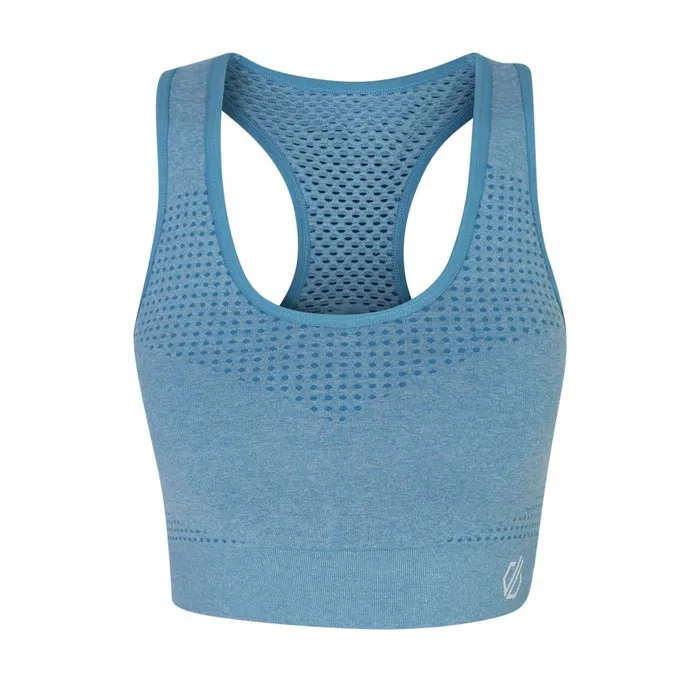 Dare 2b Gym Tops Don039t Sweat It II Sports Bra Niagara Blue Marl 8211 Women