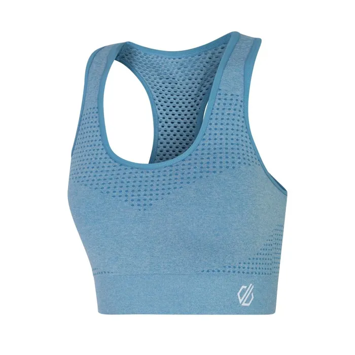 Dare 2b Gym Tops Don039t Sweat It II Sports Bra Niagara Blue Marl 8211 Women