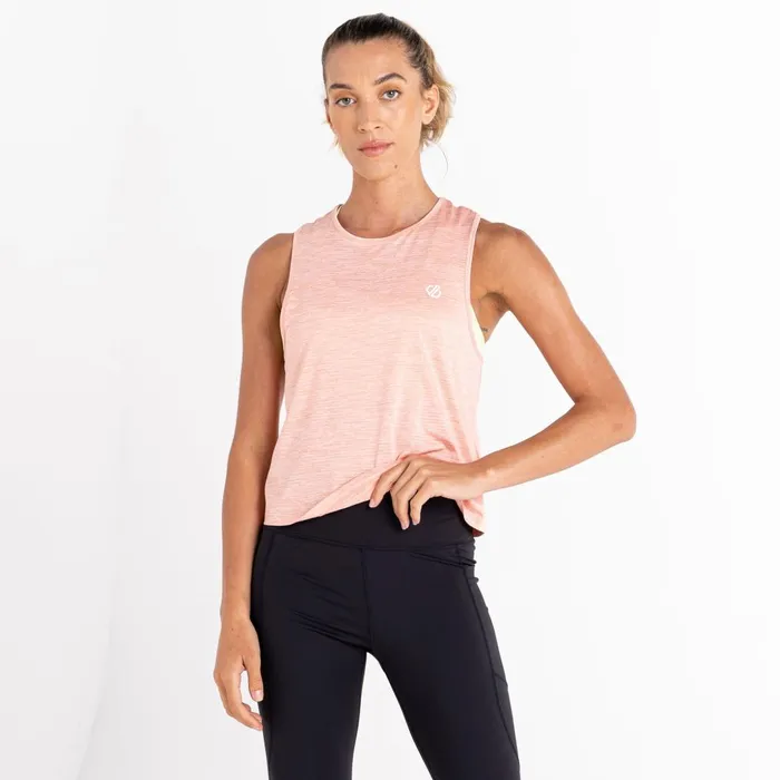 Dare 2b Gym Tops Meditate Cropped Top Apricot Blush Marl 8211 Women